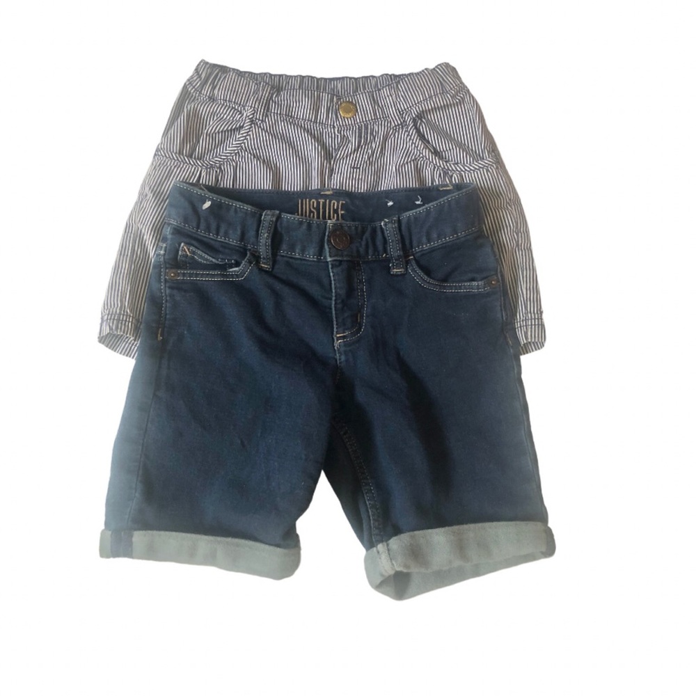 Girls Set Of 2 Shorts, Lot Size 8